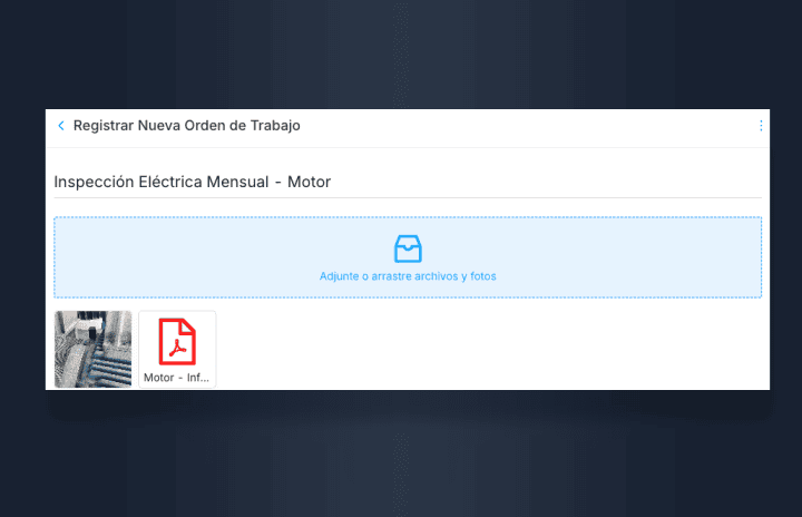 Archivos y Fotos para Órdenes de Trabajo Más Completas y Visuales