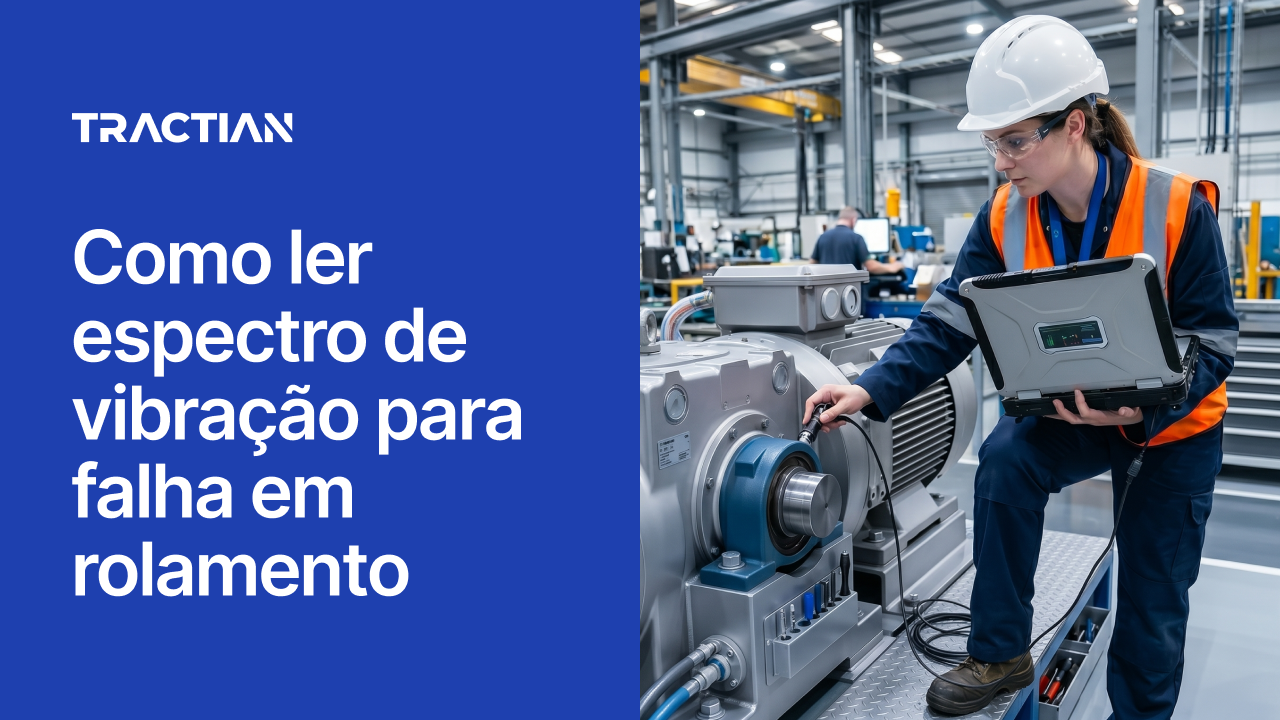 Como ler espectro de vibração para falha em rolamento