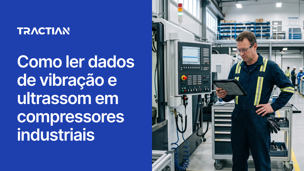 Como ler dados de vibração e ultrassom em compressores industriais