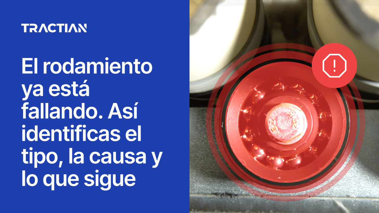 El rodamiento ya está fallando. Así identificas el tipo, la causa y lo que sigue