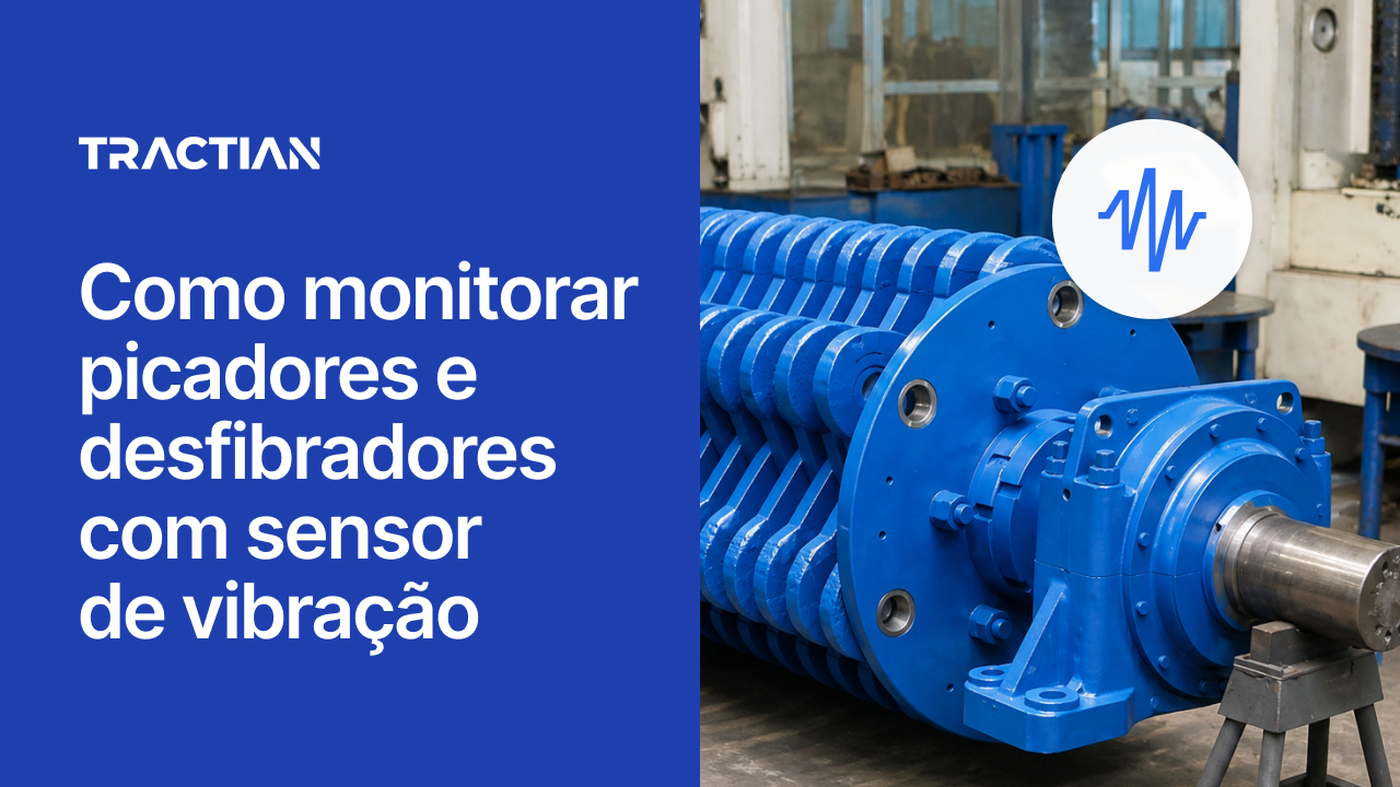 Como monitorar picadores e desfibradores com sensor de vibração