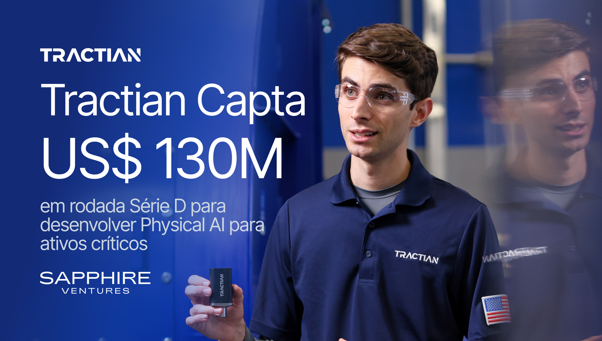 Tractian capta US$ 130 milhões e é avaliada em US$ 1,4 bilhão para desenvolver Physical AI para ativos críticos
