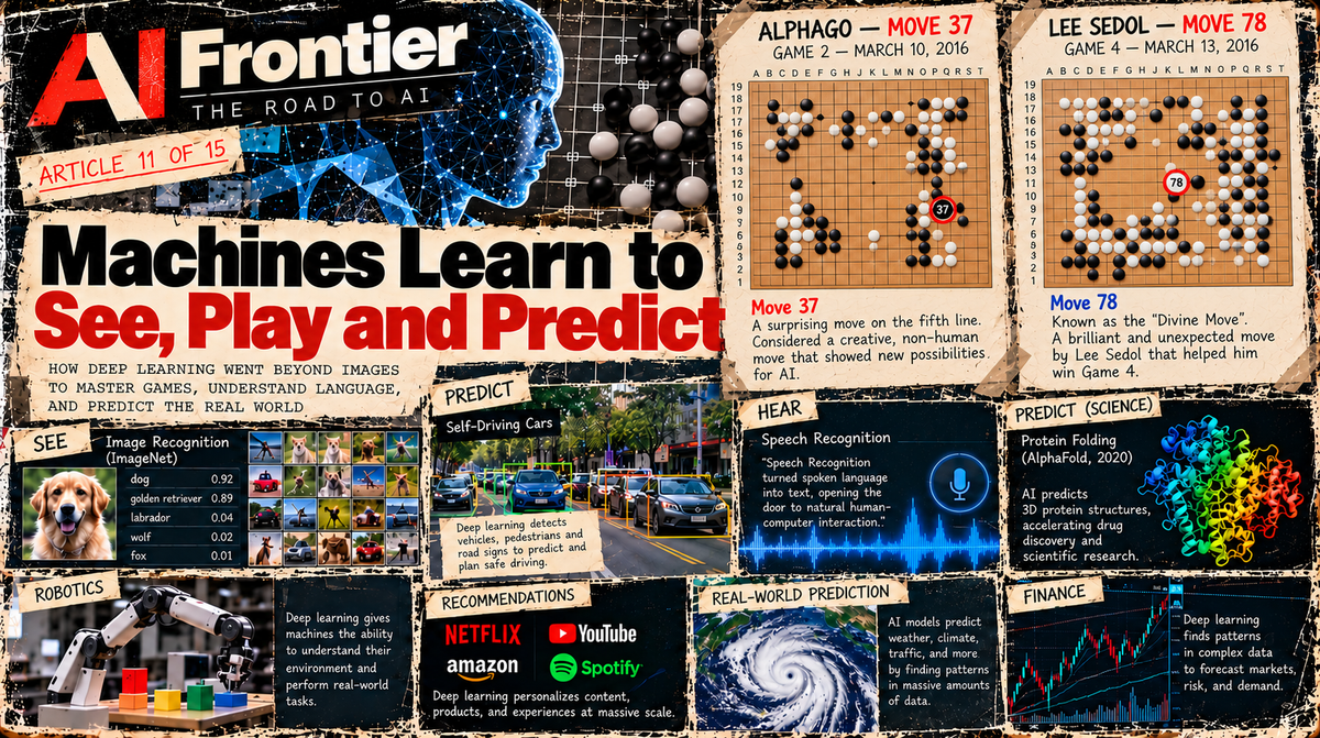 Machines Learn to See, Play and Predict