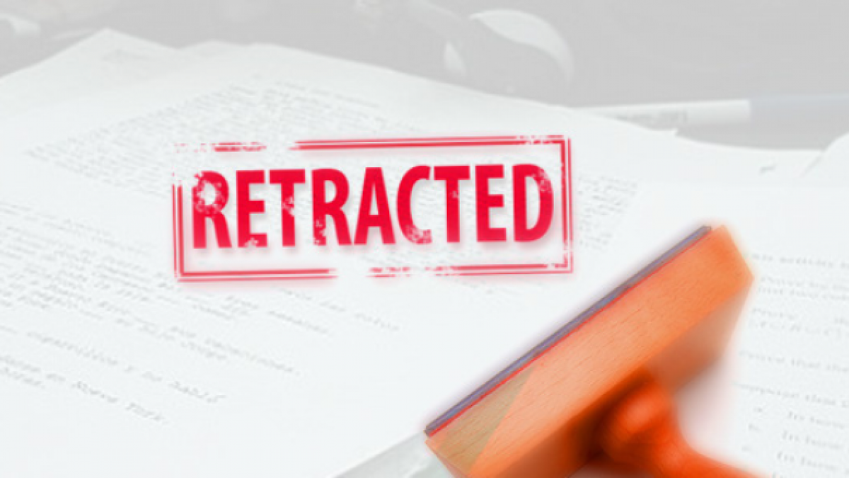 Retraction and Correction