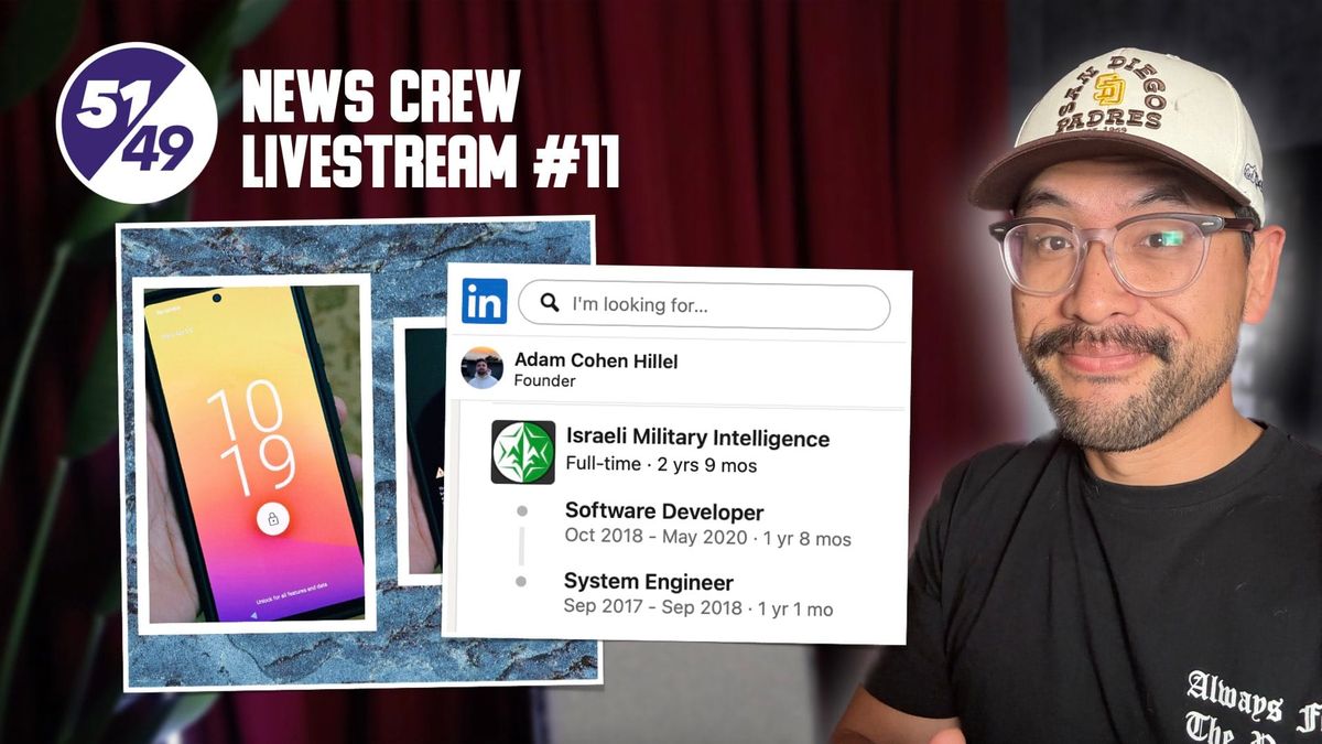 News Crew Livestream #11: Israeli Android OS Exposed!! Today at 11am Pacific