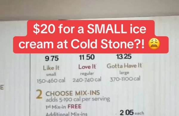 Boo Cold Stone... 😒