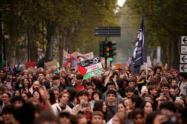 Netanyahu claims "Hamas responsible for protests in France"