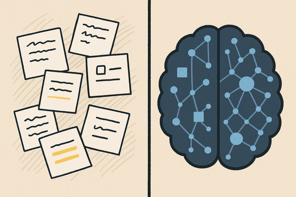 기록과 연결의 차이: 단순 메모에서 지식 자산으로