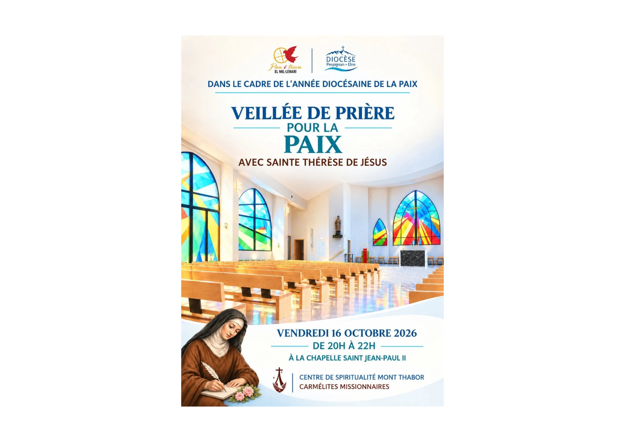 Vendredi 16 octobre - Première veillée de prière dans le cadre de l'année diocésaine de la paix