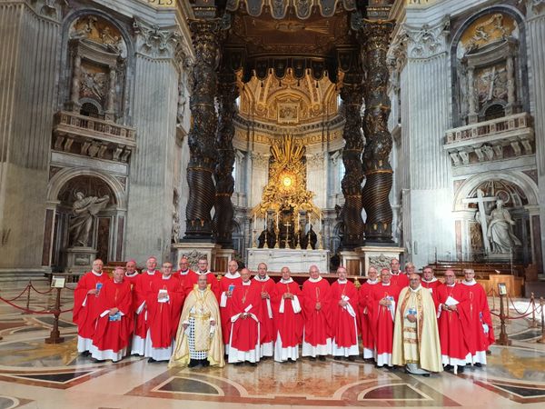 Notre évêque Mgr Turini en visite pour voir le Pape à Rome