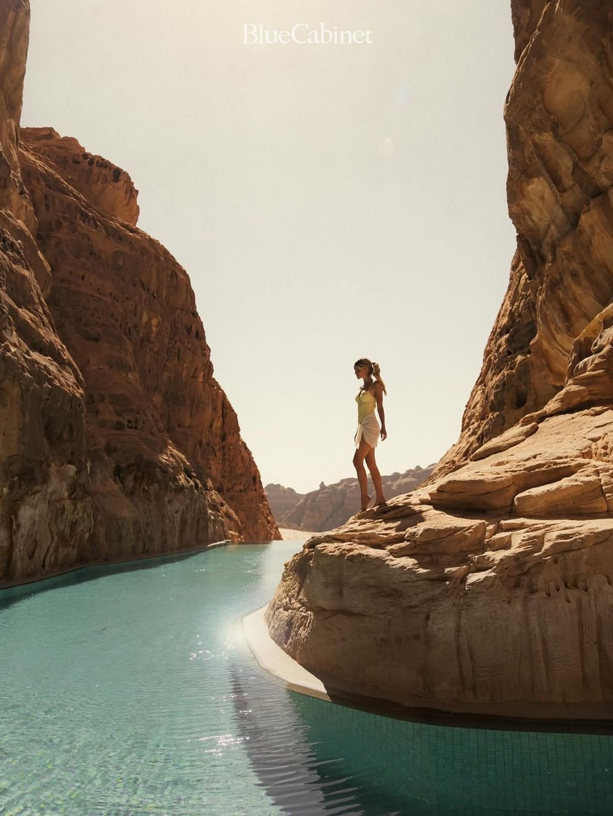 〈Banyan Tree AlUla〉, 사막 한가운데의 절벽 사이 록 풀 Post feature image