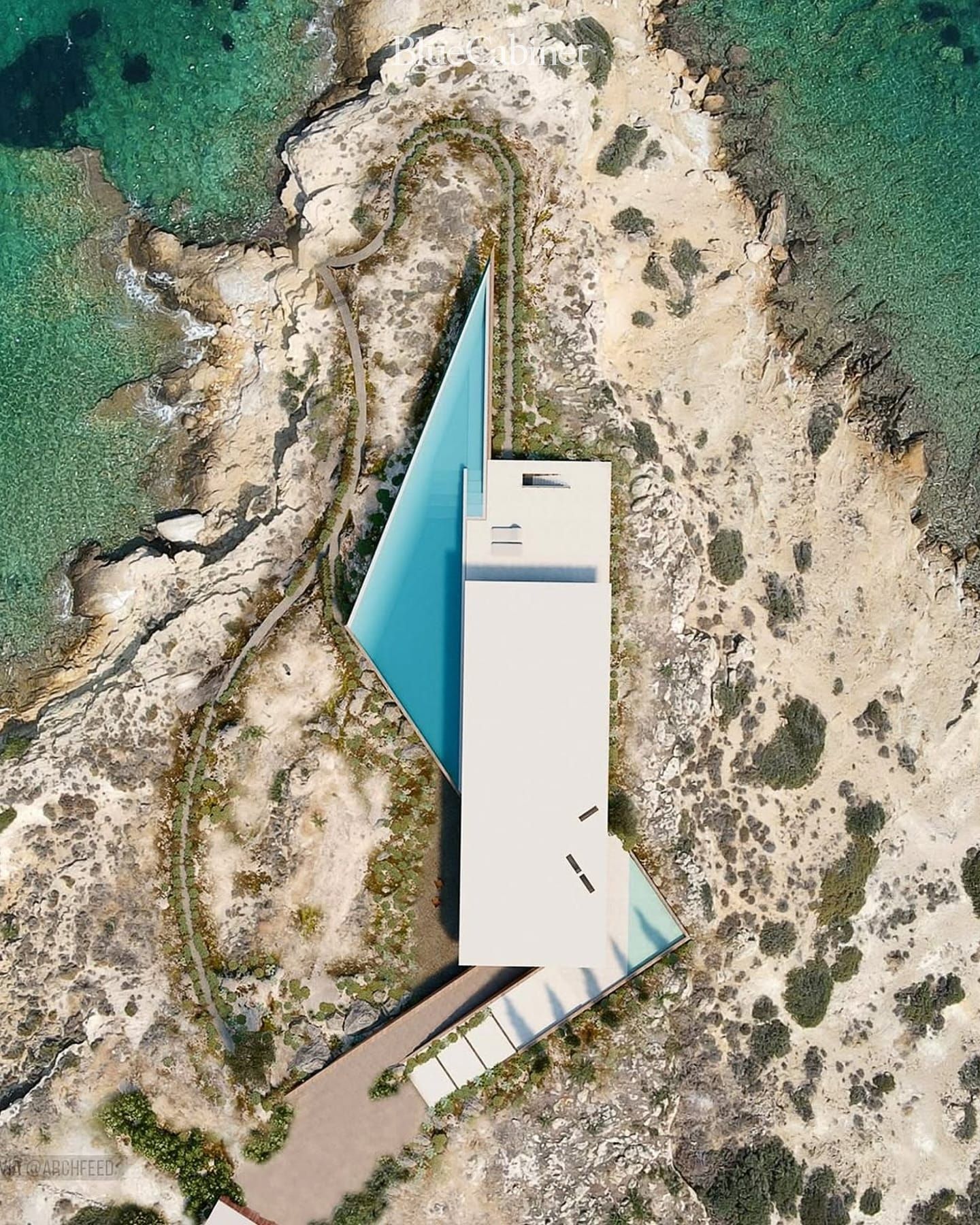 〈Ovidium House〉, 그리스 아르고사로니코스 반도의 기하학적 주거 Post image