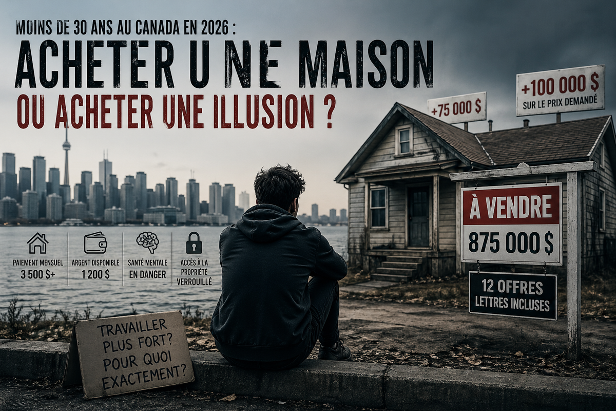 Moins de 30 ans au Canada en 2026 : acheter une maison ou accepter le scénario