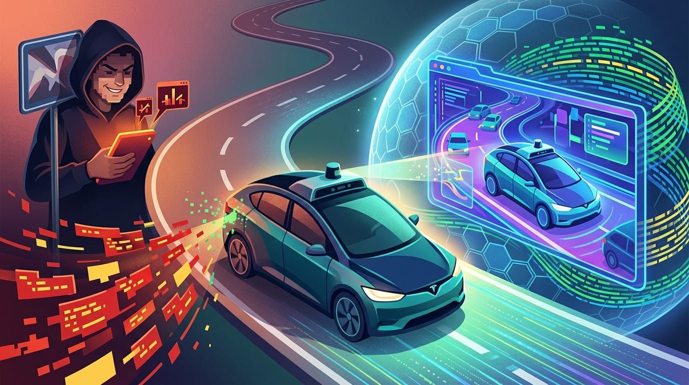 Autonomous vehicle AI poisoning defence uses digital twins