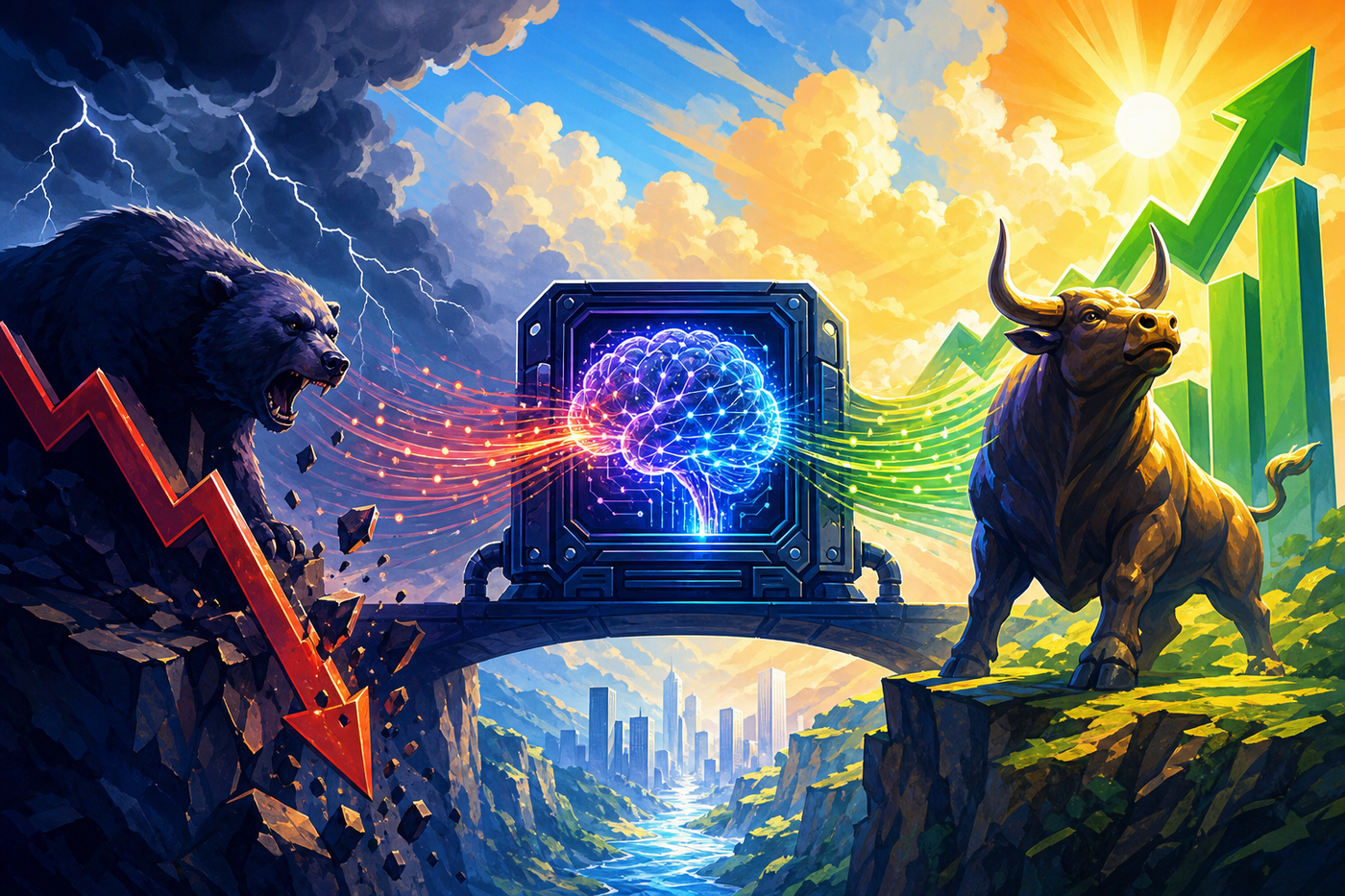 EVOQUANT lifts trading Sharpe from -0.30 to 0.54