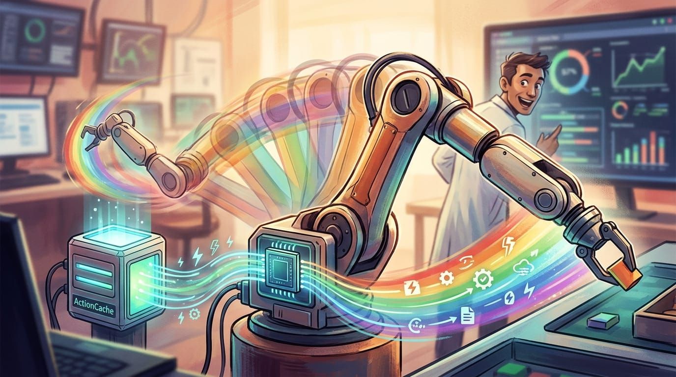 ActionCache speeds robot AI 34× without retraining