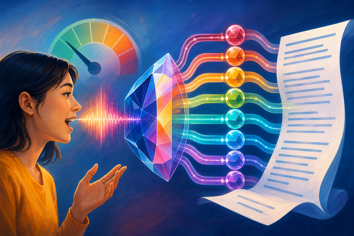 DiffusionGemma transcribes speech in 8 parallel steps, 6.6% error rate