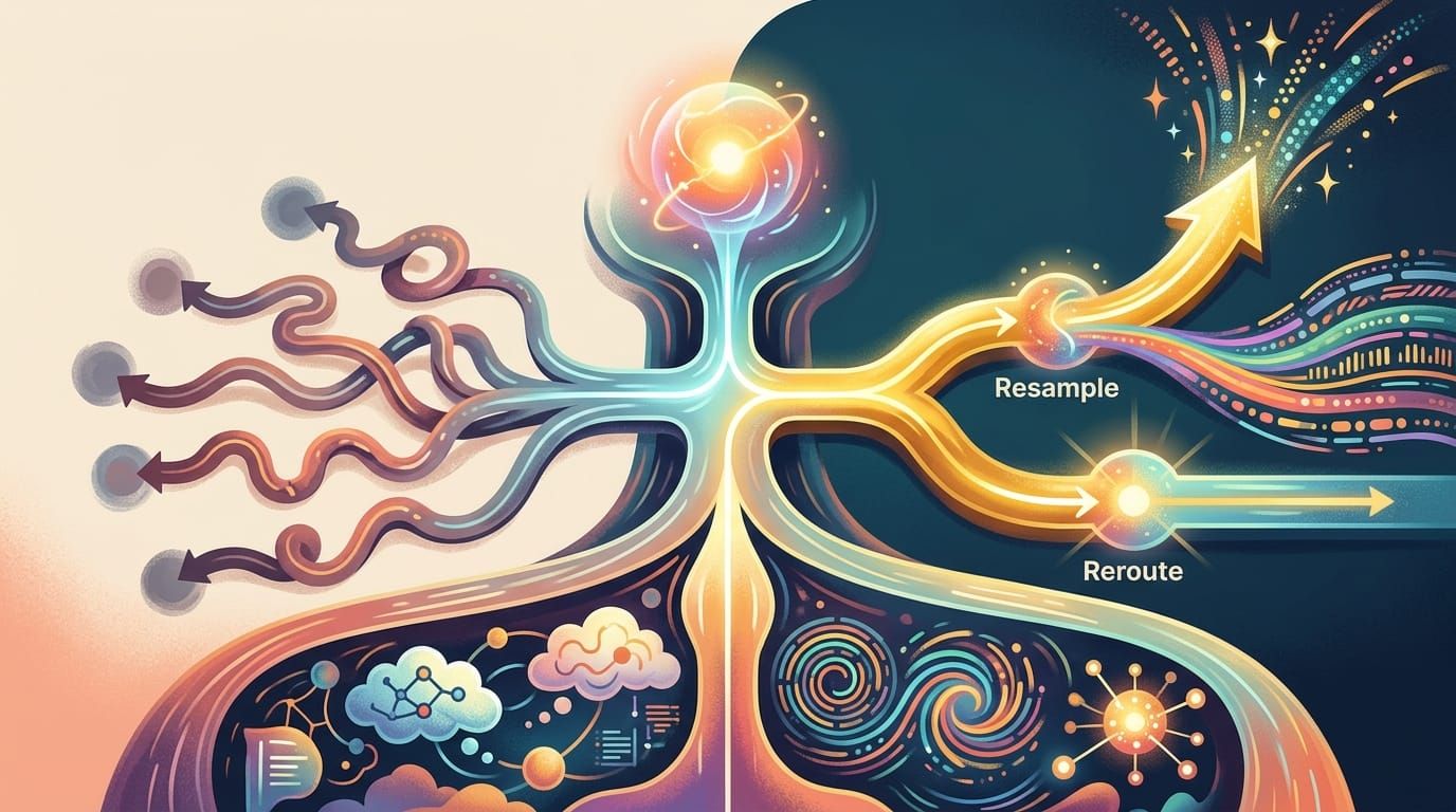 AI inference: resample-or-reroute policy beats 5 cost baselines