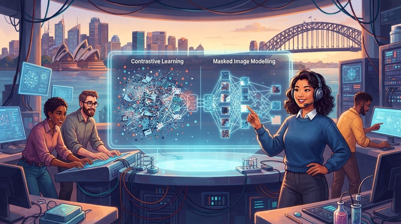 Masked image modelling beats contrastive learning in messy distributed AI training, Sydney-led team shows