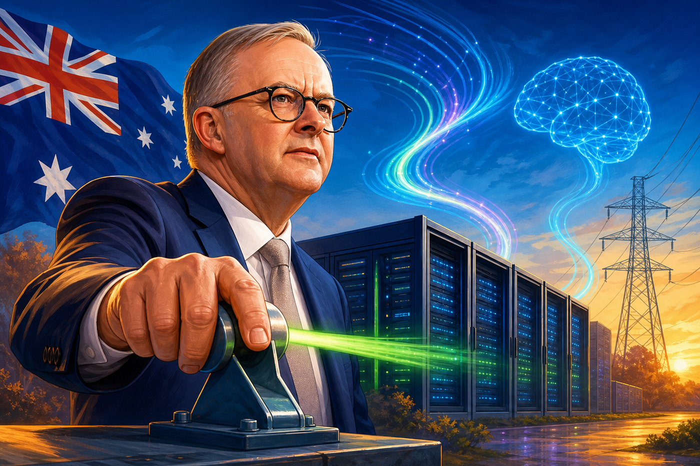 Albanese fast-tracks data centres with grid power pledge