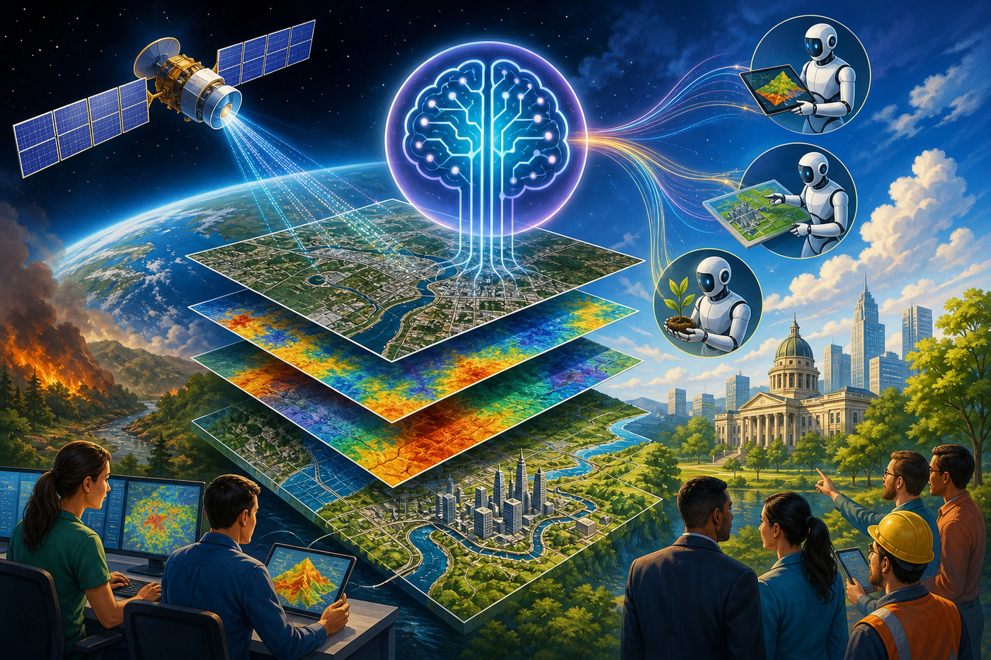 Geospatial AI paper maps path from satellite data to agents