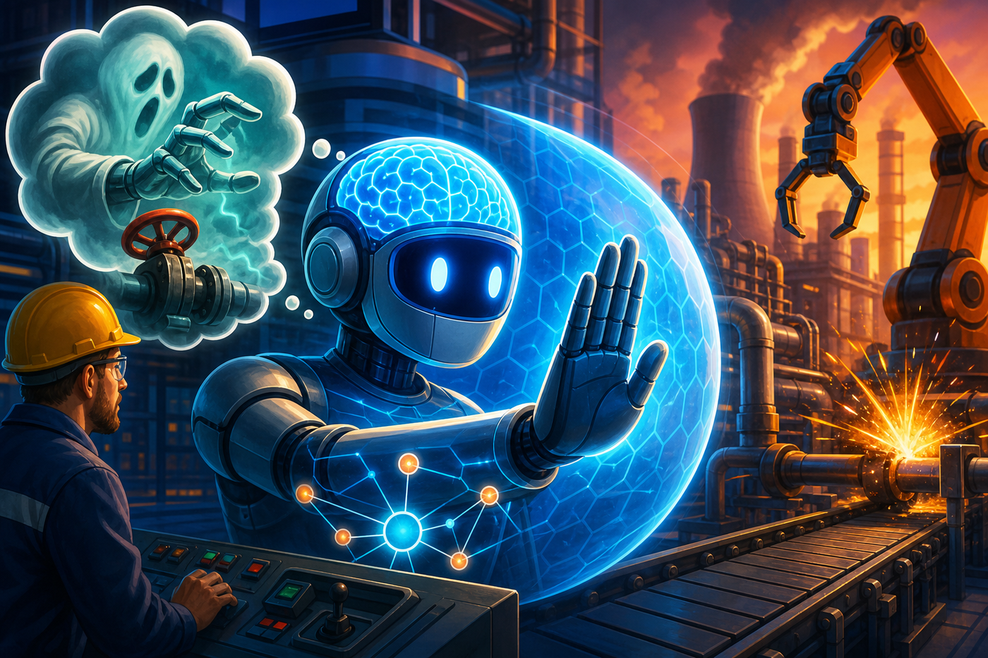 LLM agent framework blocks hallucinated actions in industrial control