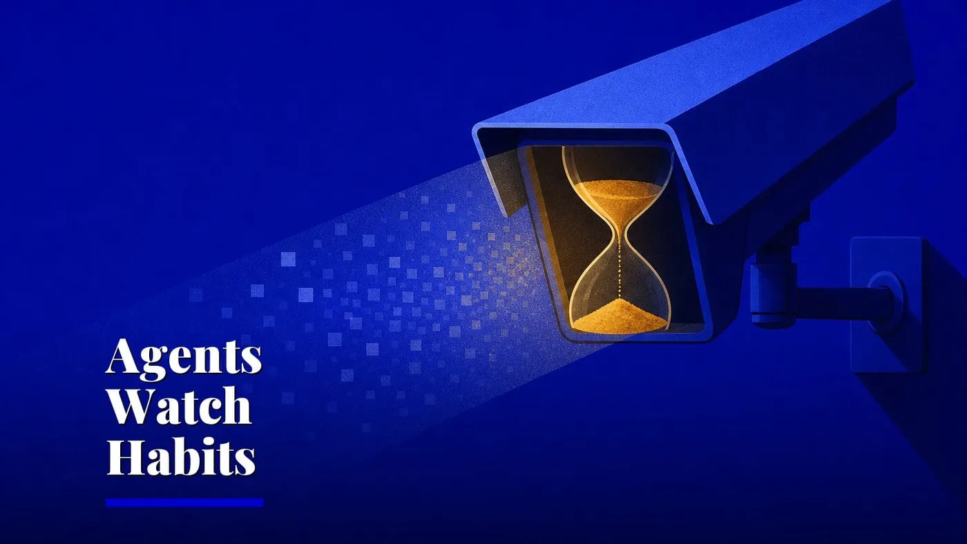 SimLife benchmark: AI agents watch 15 hours, can't learn your habits — AI and technology illustration