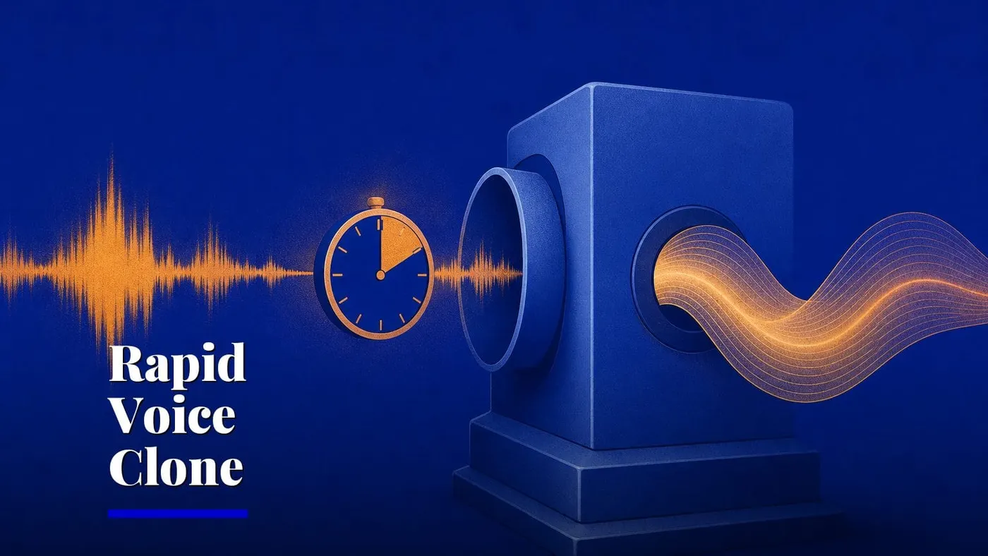 Google DeepMind's Gemini 3.8 TTS clones a voice from 30 seconds — AI and technology illustration