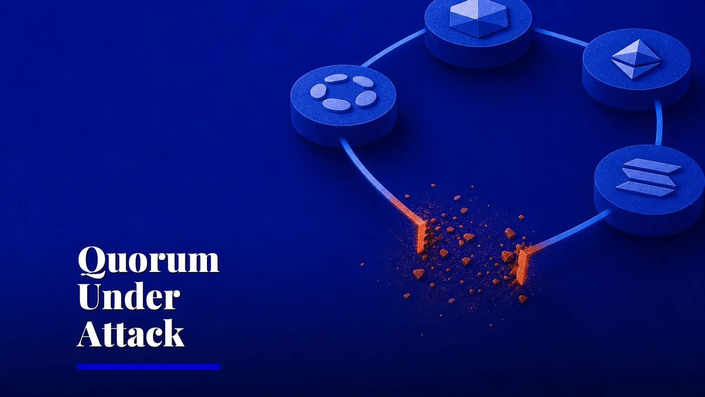Blockchain gossip protocols may miss quorum under attack — AI and technology illustration