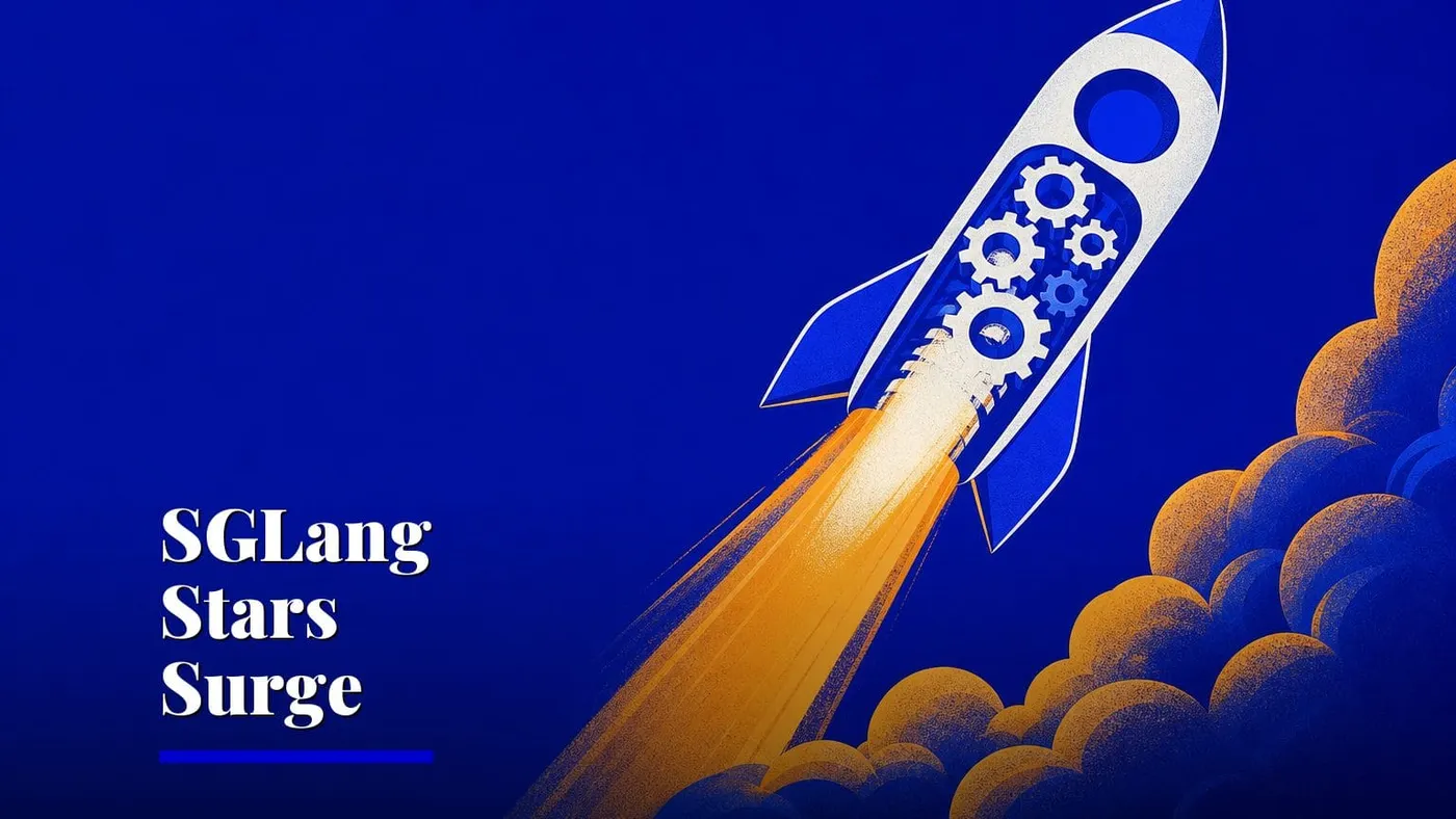 SGLang LLM serving framework hits GitHub trending at 37K stars — AI and technology illustration