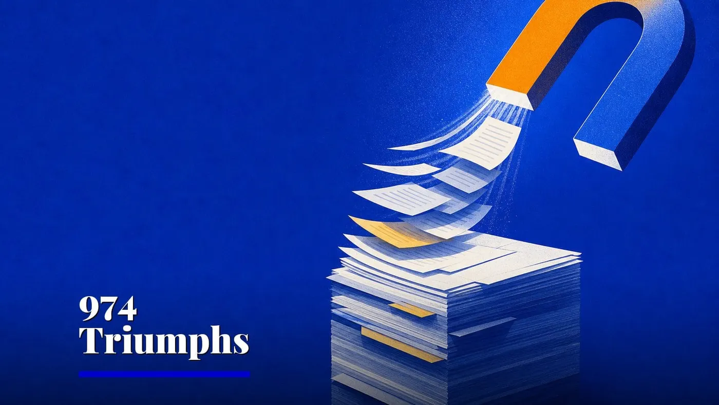 AI content extraction scores 97.4 on enterprise documents — AI and technology illustration