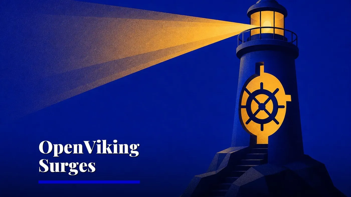 ByteDance's OpenViking agent context database hits 40,000 GitHub stars — AI and technology illustration