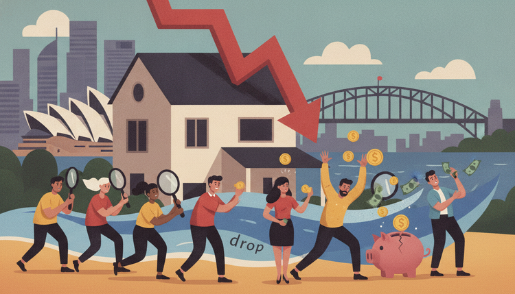 Sydney home prices drop $31,000 — low-deposit buyers at risk