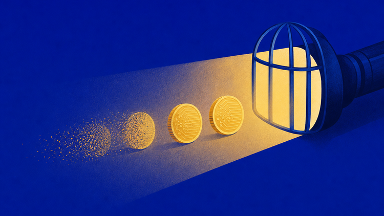 Ephemeral coin tracing limits surveillance power in crypto