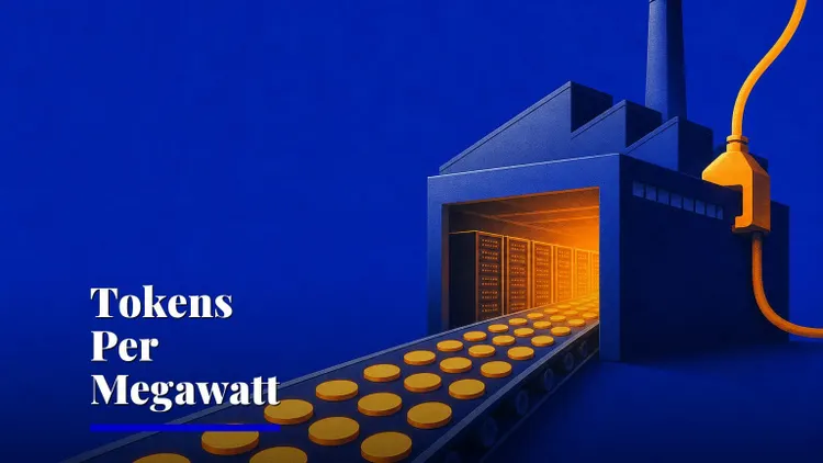 NVIDIA shifts AI factory metric to tokens per megawatt — AI and technology illustration