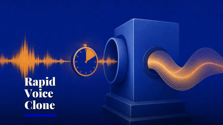 Google DeepMind's Gemini 3.8 TTS clones a voice from 30 seconds — AI and technology illustration