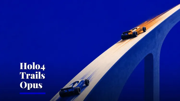 Holo4 27B scores 61.7% on OSWorld 2.0, trails Opus 5.5 — AI and technology illustration