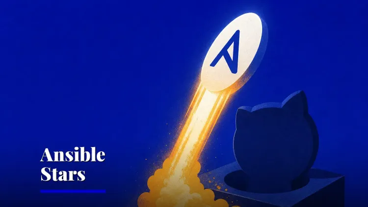 Ansible hits GitHub trending at 71,157 stars — AI and technology illustration