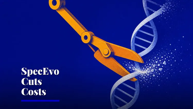 AI scientific discovery cost cut up to 80% with SpecEvo — AI and technology illustration