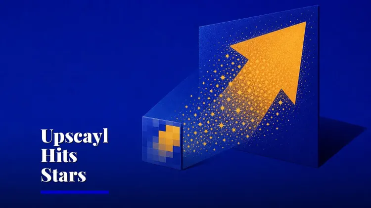 Free AI image upscaler Upscayl trends on GitHub with 51,000 stars — AI and technology illustration