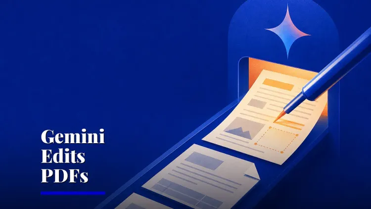 Gemini app now edits PDFs and docs inside chat — AI and technology illustration