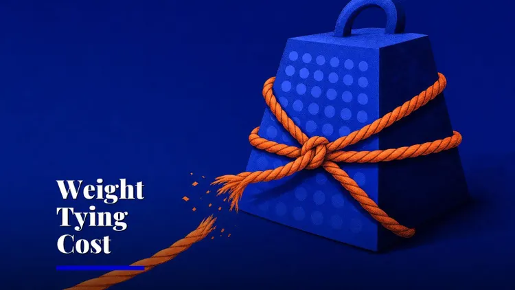 Weight tying costs private LLM training 4.74 accuracy points — AI and technology illustration