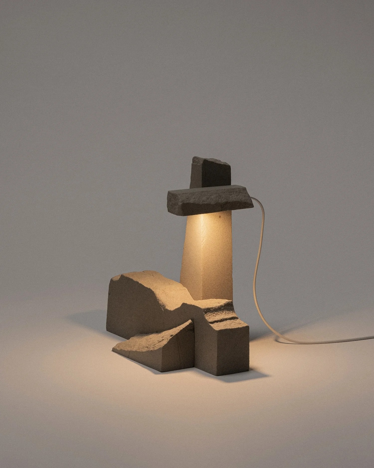 Berea Sandstone Lamp by design studio&nbsp;HB-AS for&nbsp;LEIBAL