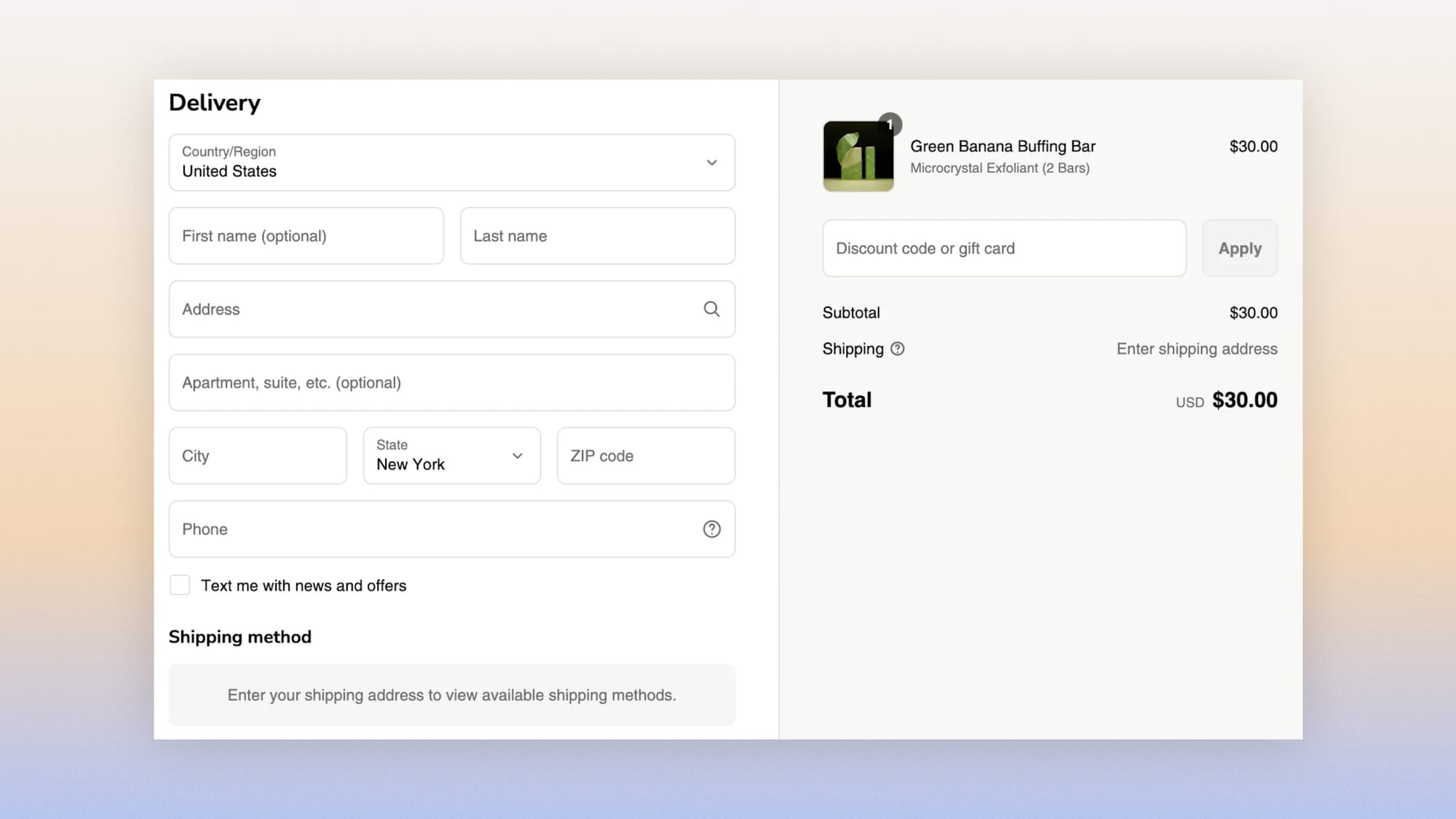 Shopify checkout