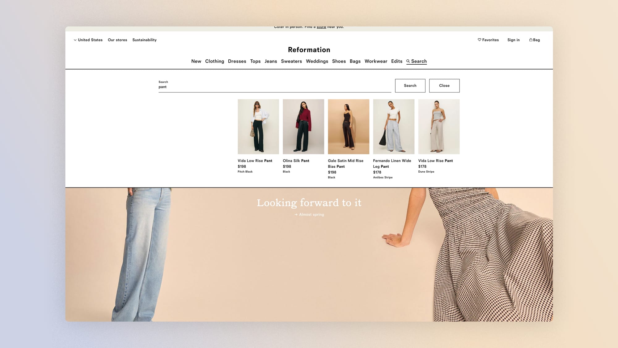 Reformation search