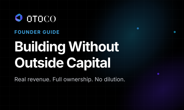 OtoCo founder guide cover for building without outside capital