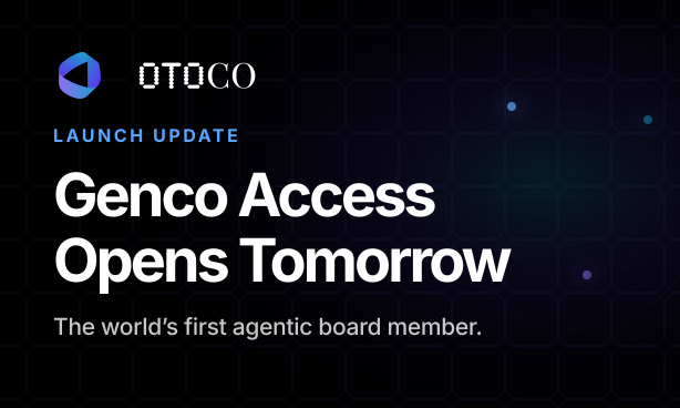 OtoCo card: Genco Access Opens Tomorrow