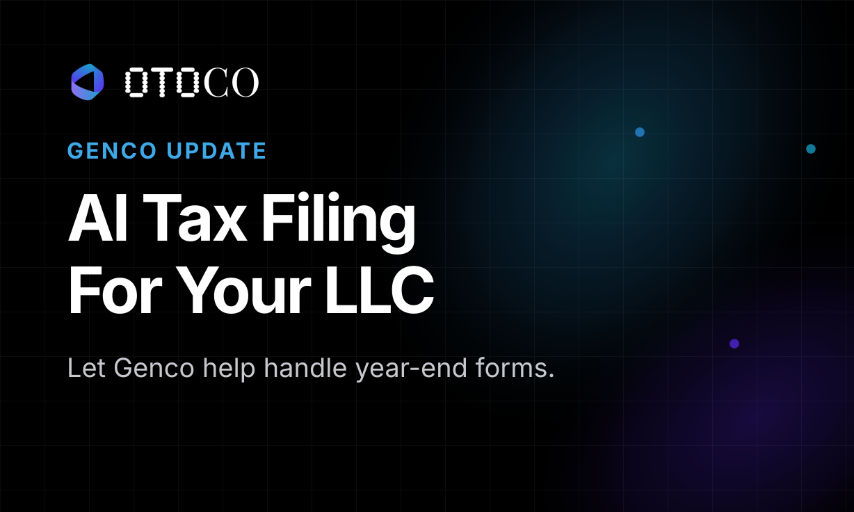 AI Tax Filing For Your LLC