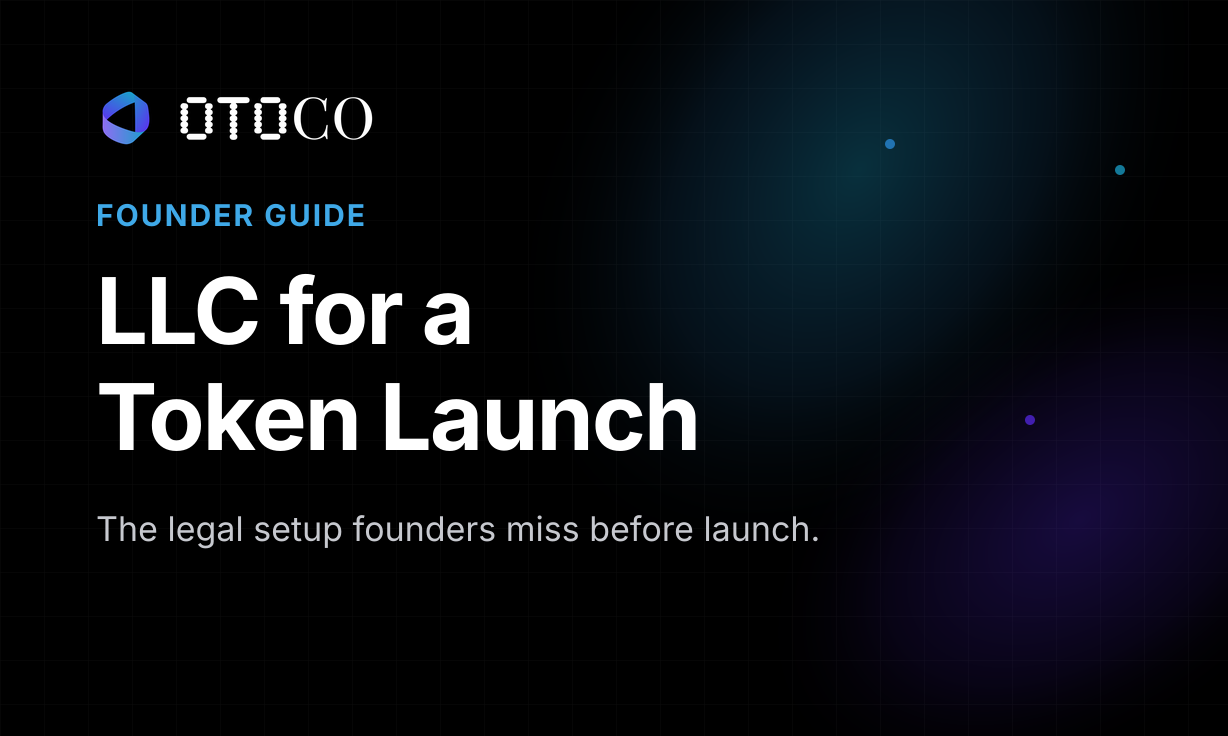 LLC for a Token Launch — OtoCo founder guide