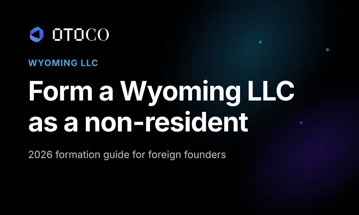 Form a Wyoming LLC as a non-resident: 2026 formation guide for foreign founders